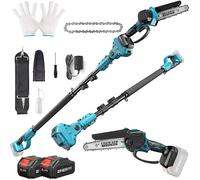 Tronconneuse A Batterie 6 Pouces Avec Perche Télescopique 2 5m Brushless Compatible Makita - Tronconneuse Sans Fil 2-en-1 2 Batterie