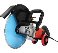 Tronçonneuse à béton, Moteur puissant, Contrôle efficace de la poussière, Bleu, EU