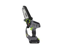 Tronçonneuse à chaîne sans fil, élagueuse, 12 cm de guide, 2 Ah de batterie, de vitesse de chaîne 5,6 m/s, système sans outil, poids réduit