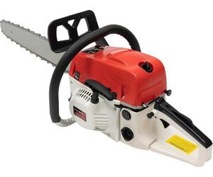 Tronçonneuse à essence 52 cm³ - Modèle 5200 - Guide-chaîne de 50 cm - Moteur monocylindre 2 temps refroidi par air - Démarreur à lanceur - Multicolore