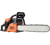 Tronçonneuse à essence 52 cm3, 2,4 CV, 18 pouces, pour couper du bois