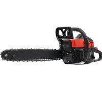 Tronçonneuse à essence - 58 cc - Guide 45 cm - Anti-vibration - Pour la coupe de bois et l'élagage - Noir - CE