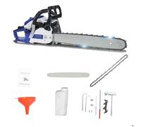 Tronçonneuse à essence 58CC - FIANAO - 2200W - Guide 20 pouces - Chaîne Haute Température - Huileur Automatique - 82x25x25 cm