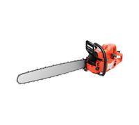 Tronçonneuse à essence 71 cc, 3,9 kW, moteur 2 temps avec épée et chaîne, refroidie par air, diamètre de coupe de 71 cm, tronçonneuse professionnelle à essence pour coupe du bois, jardin, forêt et