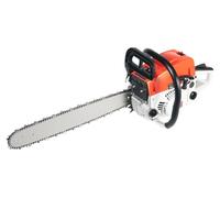 Tronçonneuse à essence - Modèle 5200 - Moteur 2 temps de 52 cm³ - Puissance de 2,0 kW - Monocylindre refroidi par air - Rouge et blanc