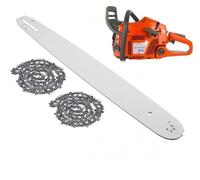 Tronçonneuse à essence pour bois 20" 24" 28 pouces disque de lame compatible avec HUSQVAR 372 372XP 72cc 2 temps (76,2 cm 2 chaînes)