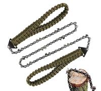 Tronçonneuse de poche, 11 dents, sac portable, équipement de camping, tronçonneuse à corde, pour récolte du bois, randonnée, construction, maison et cour, travail du bois, aménagement paysager, survie