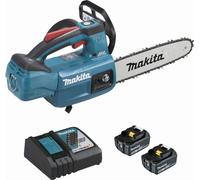 Makita Tronçonneuse d'élagage DUC254RT2 18 V LXT 25 cm – 2 batteries 5,0 Ah + chargeur DC18RC