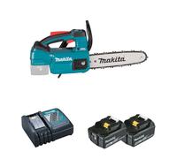 Tronçonneuse d'élagage 18V 25cm DUC254Z001 + 2 batteries BL1850B 18V 5 Ah + 1 chargeur rapide DC18RC MAKITA