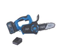 Tronçonneuse d'élagage sans fil 20cm Scheppach BC-TCS200-X 20V 1 x 4.0Ah Li-Ion Brushless