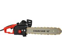 Tronçonneuse électrique - Filaire - 2000 W - Prise UE 220 V - Lame de 40 cm - Câble de 1,5 m - Rouge