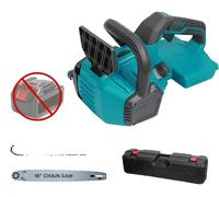 Tronçonneuse électrique, guide-chaîne 16 pouces, système d'huile automatique, avec 2 batteries