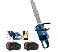 Tronçonneuse électrique, guide-chaîne de 18 pouces, puissance de 3 000 W, avec 2 batteries