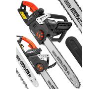 Tronçonneuse électrique MalTec 3550W Tronçonneuse 40 cm de longueur de coupe 230 V lubrification automatique de la chaîne Tronçonneuse à bois Tronçonneuse pour arbres Frein de sécurité