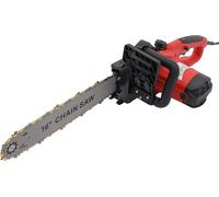 Tronçonneuse électrique - Modèle 7018, filaire - Longueur de guide 40 cm - 2000 W - 220 V - Frein mécanique - Affûtage automatique - Lubrification automatique de la chaîne - Rouge
