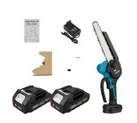 Tronçonneuse électrique, moteur brushless, batterie 18V, 2 batteries -set