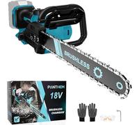 Tronçonneuse électrique sans fil 1000 W 30,5 cm pour Makita 18 V (sans batteries), avec serrure de sécurité, lubrificateur automatique, scie à élaguer, scie à élaguer, tronçonneuse à main, pour