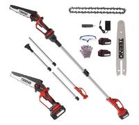 Tronçonneuse électrique - TEENO - 2-en-1 - Guide 6 Pouces - Perche télescopique - Moteur sans balais
