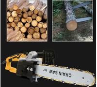 Tronçonneuse électrique Tronçonneuse à une main Tronçonneuse à arbre 16" Travail du bois 400 tr / min 2000W