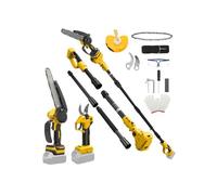 Tronçonneuse - GENERIQUE - Kit 4 en 1 - Mini 8 pouces - Sécateur 30 mm - Perche télescopique 4 5 m