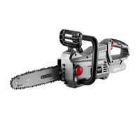 GRAPHITE Scie à chaîne sans fil 18V Energy+, 10" (250 mm), vitesse de rotation de la chaîne 6 m/s, réservoir d'huile de chaîne 100 ml, pas de chaîne 3/8" (9,53 mm), épaisseur de chaîne 0,05" (1,3 mm),