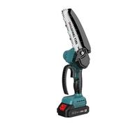 tronçonneuse, Mini tronçonneuse de 6 pouces, petite scie jardin portative(6 inch Brushless Single hand Saw 10 Sections,One battery and one charge)