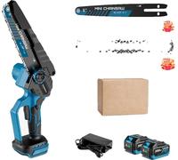 Tronçonneuse, moteur sans balais, design léger à main, 2x batterie Set-B, EU