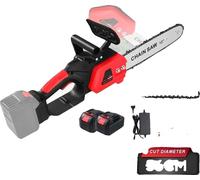 Tronçonneuse, moteur sans balais, fonctionnement sans fil, 2 batteries Pas de boîte en plastique
