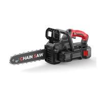 Tronçonneuse sans fil 2 en 1 - 30 + 40 cm - Double batterie 21 V - 3 500 W- Arrêt d'urgence par simple pression d'un bouton