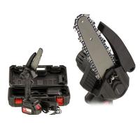 Tronçonneuse sans fil avec guide de coupe 15cm chargeur et batterie 21V
