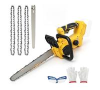 Tronçonneuse sans fil, compatible avec batterie DEWALT 18 V 20 V, tronçonneuse électrique sans balais de 30,5 cm, 9 m/s, avec réservoir d'huile de 75 ml, frein de sécurité pour couper et tailler le