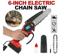 Tronçonneuse sans fil de 6 Pouces à moteur sans balai compatible avec batteries Einhell 18 V, portable, pour coupe du bois et tuyaux