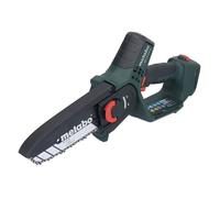 Metabo Tronçonneuse sans fil MS 18 LTX 15 18 V 15 cm – Idéale pour l'élagage – Solo (sans batterie)