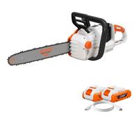 Tronçonneuse sans fil RURIS 2744e 2x20V 40V Guide 400mm Coupe 395mm SDS - Avec 2 Batteries 4Ah