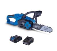 Tronçonneuse sans fil Scheppach C-CS254-X 20V 10" (25,4 cm) Starter Kit 2Ah bleu/noir