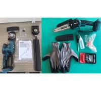 Tronçonneuse sans fil taille-haie et tondeuse à gazon 3-en-1 - Système à changement rapide - 2 batteries 2000 mAh - Set