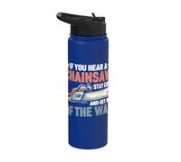 Tronçonneuse Stay Calm and Get Out of the Way Stainless Steel Insulated Water Bottle