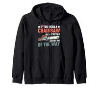 Tronçonneuse Stay Calm and Get Out of The Way Sweat à Capuche