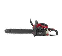 Tronçonneuse Thermique 58cc 2 Temps avec chaîne de coupe, Guide 50 cm | moteur monocylindre avec lubrification automatique de la chaîne et système pour le bois de chauffage et l'élagage des arbres