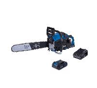 Scheppach Tronçonneuse thermique PCS56E – Moteur 2T 56 cm³ 3,1 CV – Guide 51 cm – Batterie+chargeur