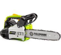 Tronçonneuse thermique à essence FIELDMANN FZP 25412-B - Une main - Guide 30 cm - 1 kW - Graissage automatique - Noir/Vert