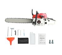 Tronçonneuse thermique - BLUETHY - 58CC - 2400W - 13000r/min - 55cm - Rouge - Huile mélangée 25:1