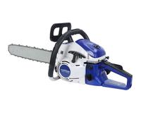 Tronçonneuse thermique professionnelle - 58CC 20 pouces - FLASIDU - 2200W - 0.55L - 3.8hp - 8500pm/min - 1 chaîne - Bleu-