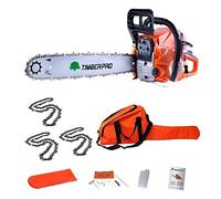 Tronçonneuse Timberpro 62 cm3 guide de 50 cm, 3 chaines + housse de transport et accessoires