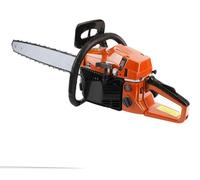 Tronçonneuse - Tronçonneuse à essence - Essence - Cylindrée 58 cm³ - Puissance 3,5 ch - Guide-chaîne 50 cm - Deux chaînes - Orange