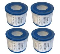 TronicXL Lot de 4 filtres compatibles avec Bestway Type VI Gr vi pour Lay-Z-Spa Miami Vegas Monaco BW58323 58239-6 Whirlpool Pièce de rechange 60311 58323