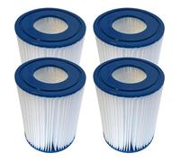 TronicXL Lot de 4 filtres compatibles avec les cartouches filtrantes Bestway type II pour pompes Flowclear 58383 58386 58094 58117 58386GS 530/800 gal/h