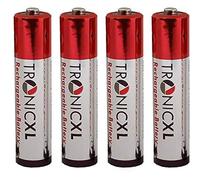 TronicXL Lot de 4 piles AAA compatibles avec téléphone pour Siemens Gigaset SX810 A220 AS285 A510 Duo 455X SX810 A ISDN C150 450X C385 C300A C59H A34 Rechargeable