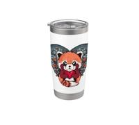 Trop mignon Red Pand Gobelet isotherme en acier inoxydable double paroi