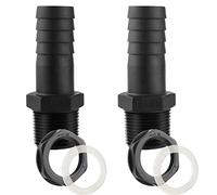 Trop Plein Cuve 25mm Passe Paroi Cuve Eau 1000l Raccord Male pour Citernes de Pluie Passages mit Joints (9.8 cm x 2.5 cm x 3 cm)